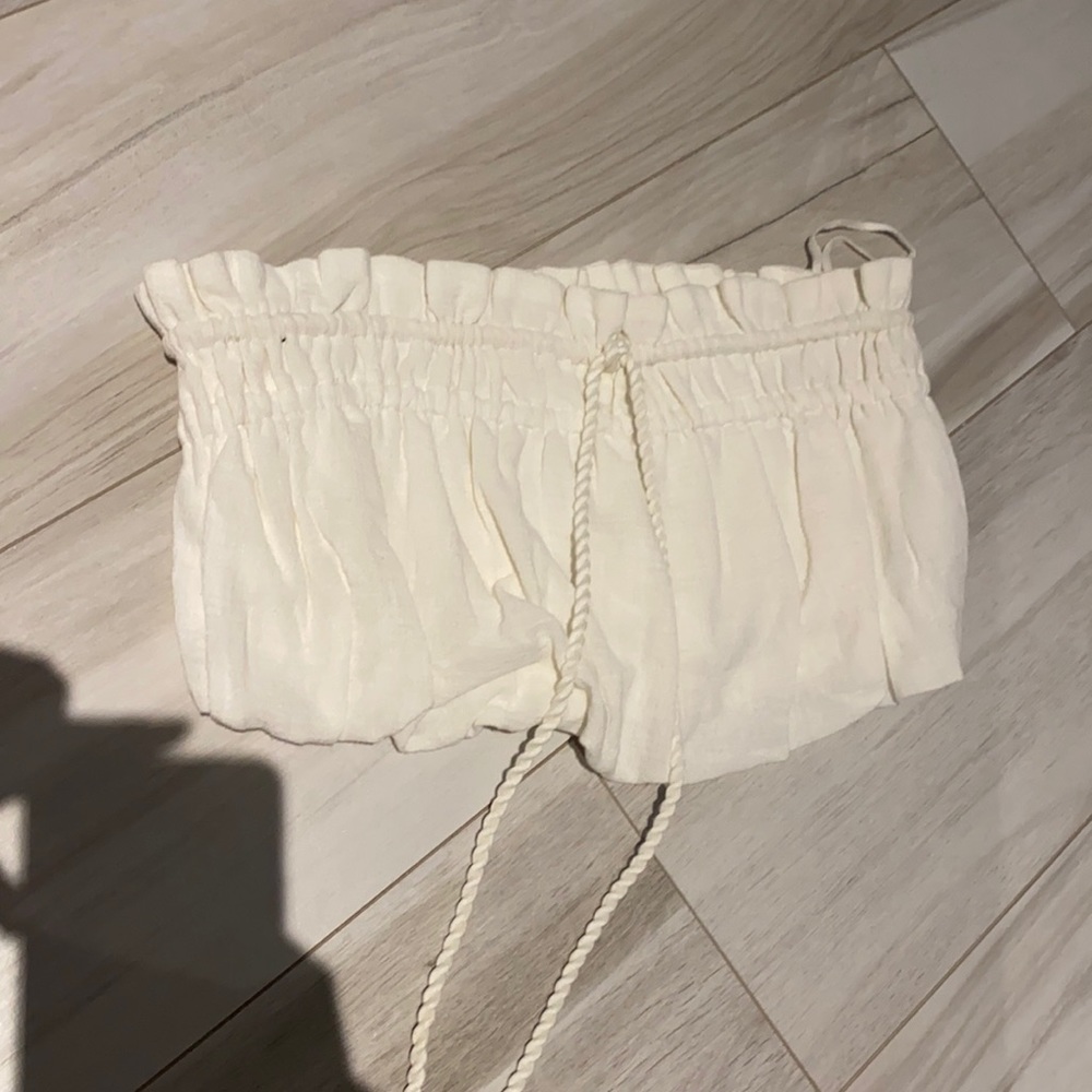 Free people crop tube top ivory one size